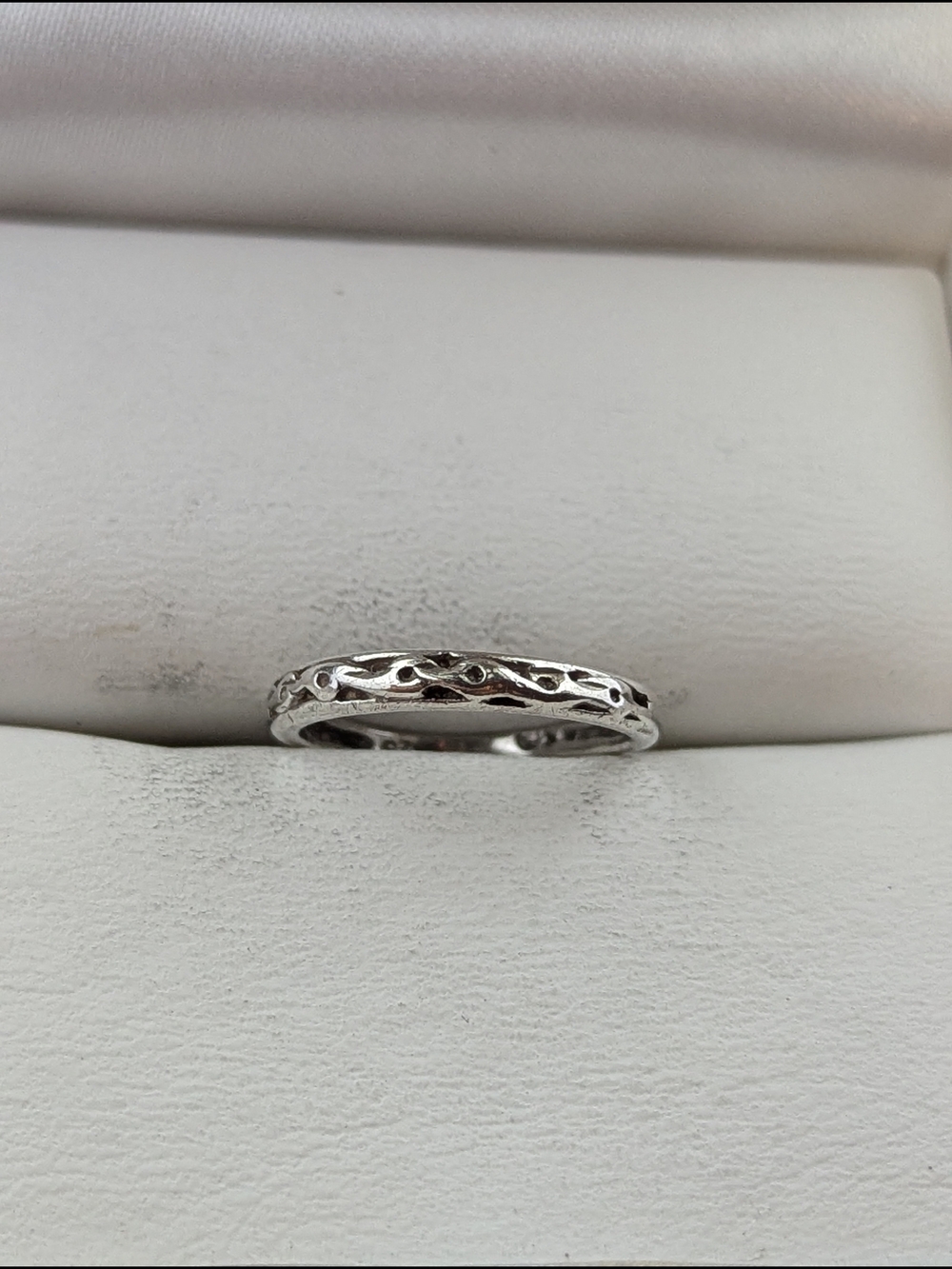 ✨ 925 Sterling Silver Vintage Scroll Wave Band Ring ✨